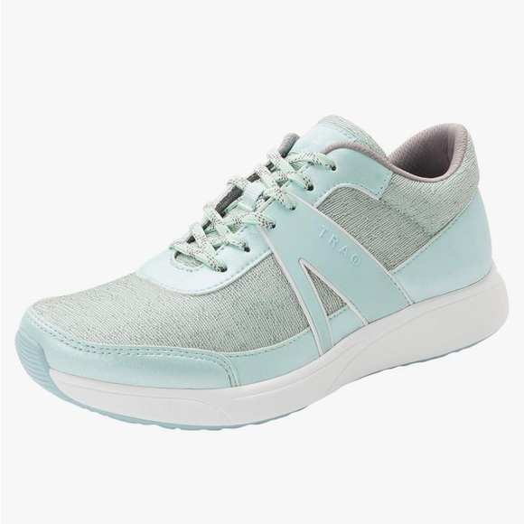 TRAQ BY ALGERIA Women’s Qarma Mint Dew Sneakers Trainers Preppy Size 6-6.5 EU 36 - Picture 1 of 9